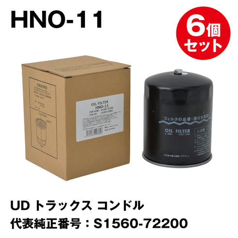 オイルフィルター HNO-11 日野 レンジャー UDトラックス コンドル 代表純正番号:S1560-72200 FESCO(フェスコ)