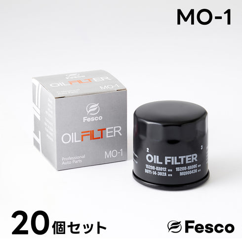 MO-1 オイルフィルター マツダ・スバル・日産・三菱 オイルエレメント FESCO B6Y1-14-302A PE01-14-302 15208-KA012 15208-AA100 15208-HA000 AY100-KE001 FESCO(フェスコ)
