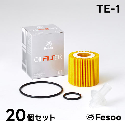 TE-1 オイルフィルター トヨタ・レクサス・スバル・ダイハツ オイルエレメント FESCO 04152-40060 04152-37010 04152-37010-79 04152-B1010 FESCO(フェスコ)