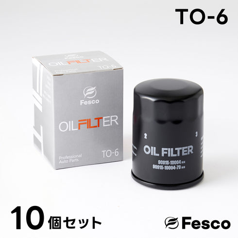 TO-6 オイルフィルター トヨタ・レクサス・ダイハツ オイルエレメント FESCO 90915-10004 90915-10004-79 90915-10004-000 FESCO(フェスコ)